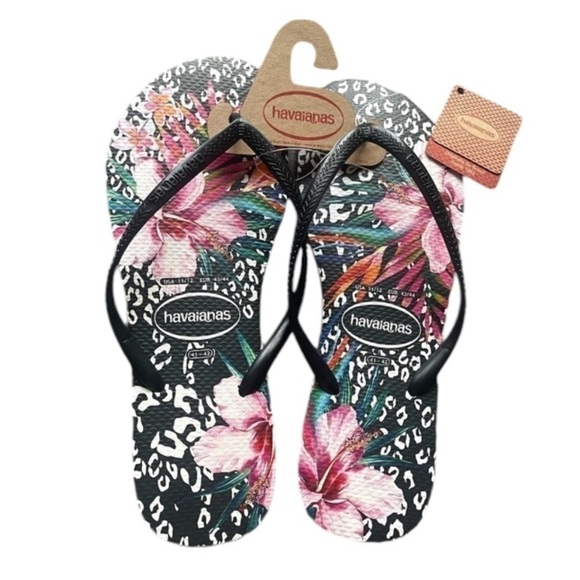 New HAVAIANAS Women’s Slim Animals Flip Flaps - Picture 1 of 6